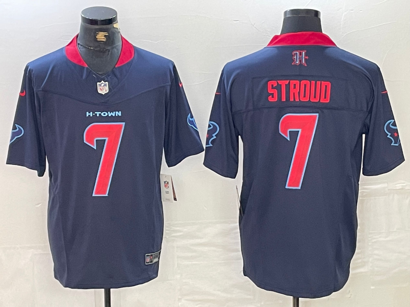 Men's Houston Texans C.J. Stroud #7 Navy 2nd Alternate Jersey
